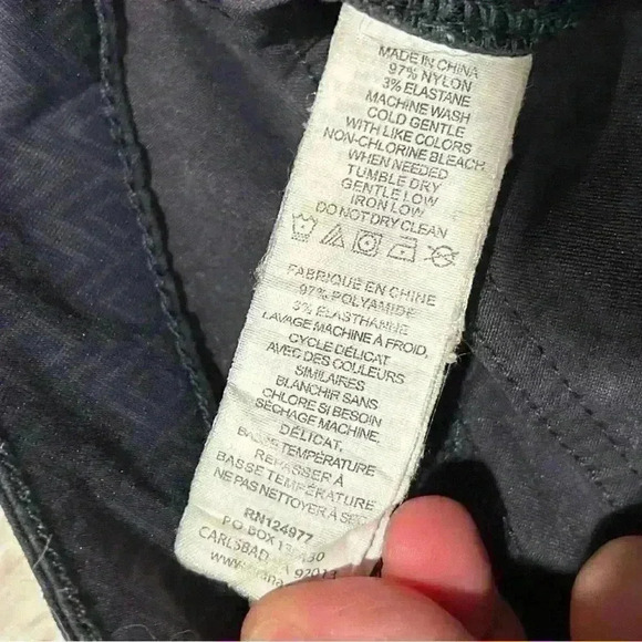 Prana Low Rise Skinny Cargo Ankle Pants Subtle Gray Argyle Print Casual Size 4 - Picture 3 of 7